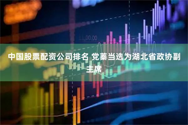 中国股票配资公司排名 党蓁当选为湖北省政协副主席